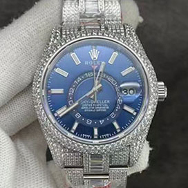【ブルー】42MM スカイドゥエラー m326934-0003  自信持てる腕時計